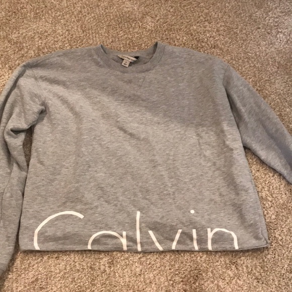 Calvin Klein Tops - gray Calvin Klein longsleeve